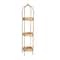 Hello Honey® 42'' Bamboo Style Metal Shelf With Rattan Trays